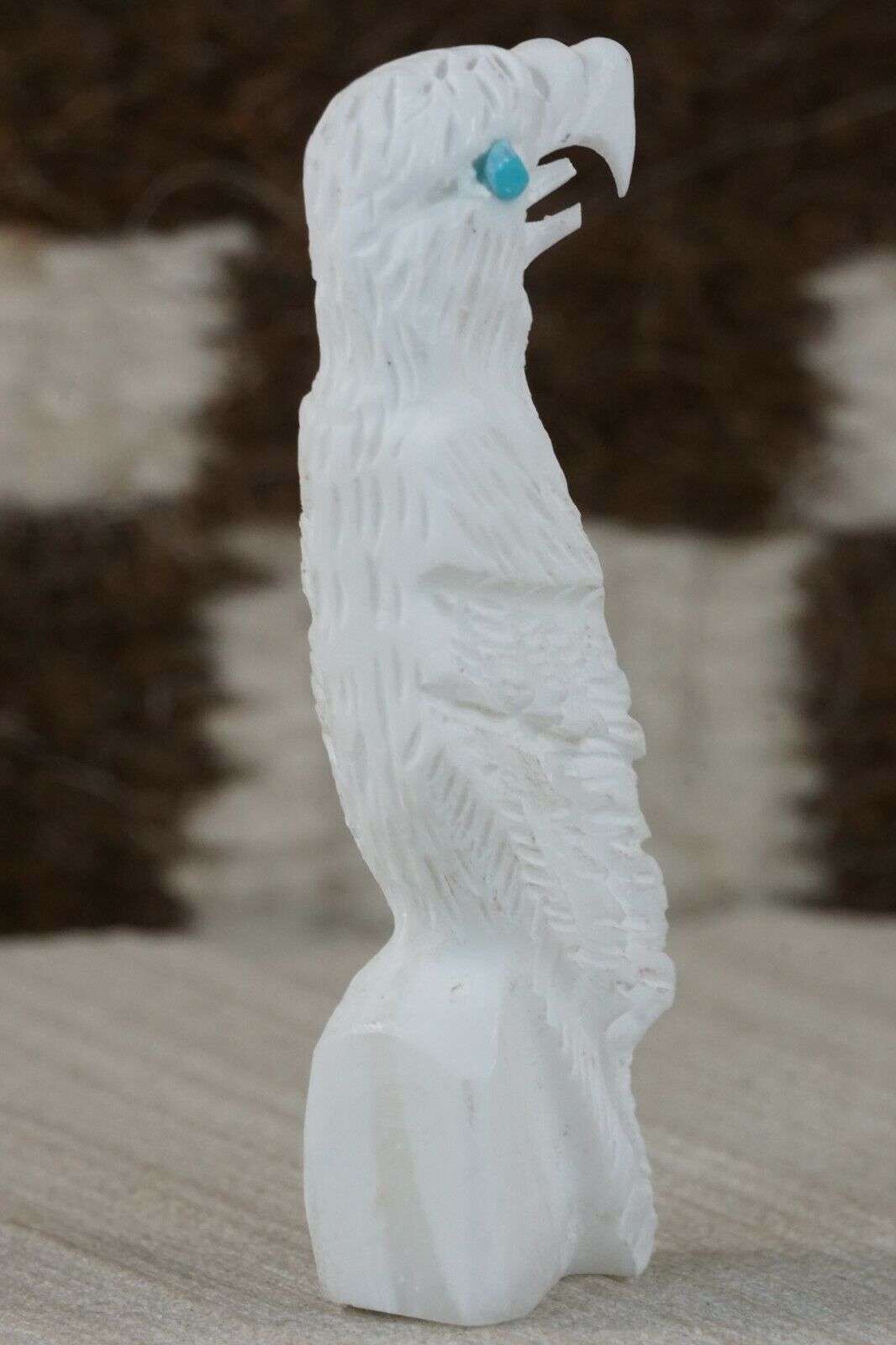 Eagle Zuni Fetish Carving - Lance Deysee - High Lonesome Trading