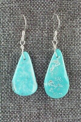 Turquoise & Sterling Silver Earrings - Navajo