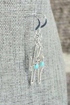 Turquoise & Sterling Silver Earrings - Marilyn Preston