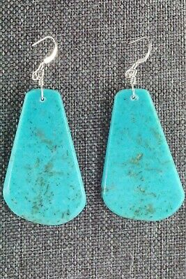 Turquoise & Sterling Silver Earrings - Lupe Lovato