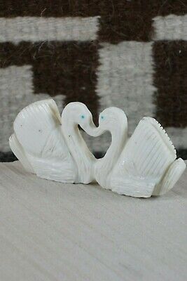 Swans Zuni Fetish Carving - Kevin Quam - High Lonesome Trading