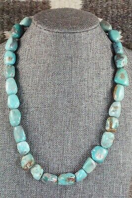 Turquoise & Sterling Silver Necklace - Navajo