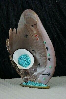 Corn Maiden - Zuni Fetish - Stuart Quandelacy - Zuni Corn Maiden Carving - High Lonesome Trading