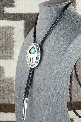 Turquoise & Sterling Silver Bolo Tie - Wilbert Muskett Sr.