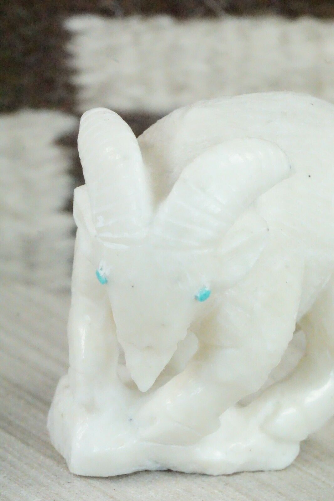 Goat Zuni Fetish Carving - Derrick Kaamasee