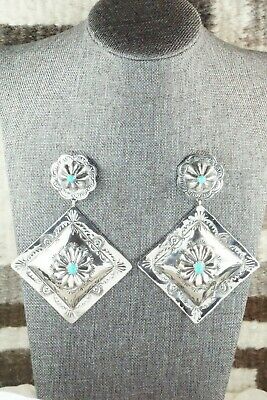 Turquoise & Sterling Silver Earrings - Rita Lee