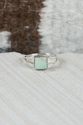 Navajo Turquoise and Sterling Silver Ring - Robert Martinez - Size 9.25