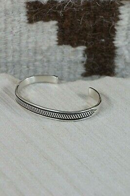 Navajo Sterling Silver Bracelet - Bruce Morgan - High Lonesome Trading