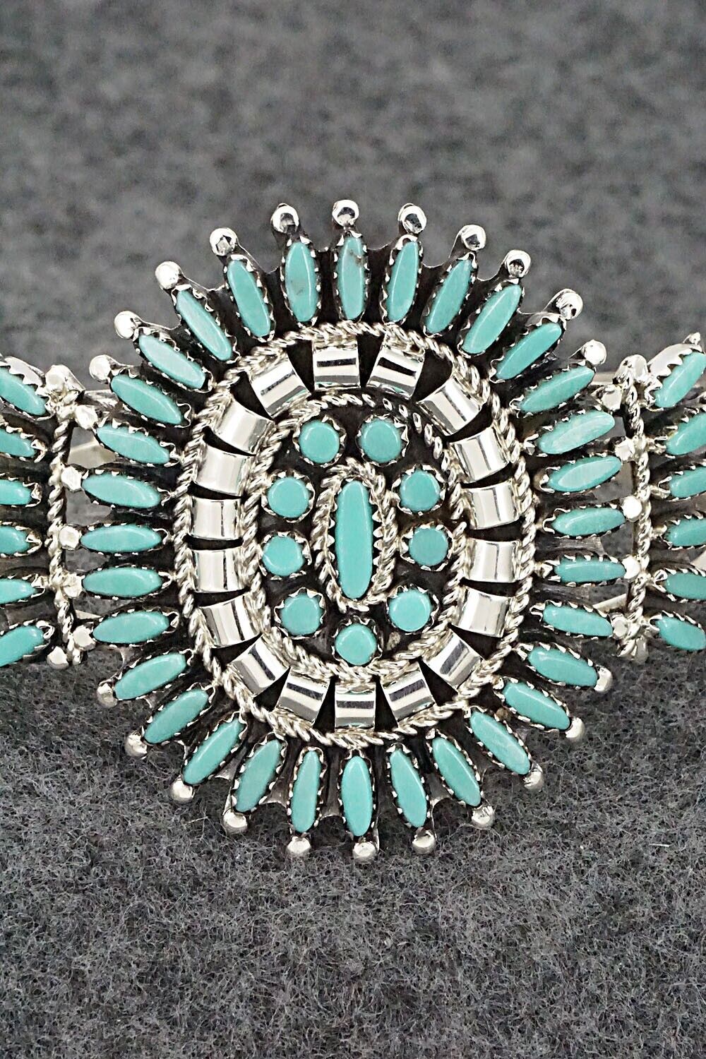 Turquoise & Sterling Silver Bracelet - Nathaniel Nez