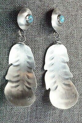 Turquoise & Sterling Silver Earrings - Gabrielle Yazzie