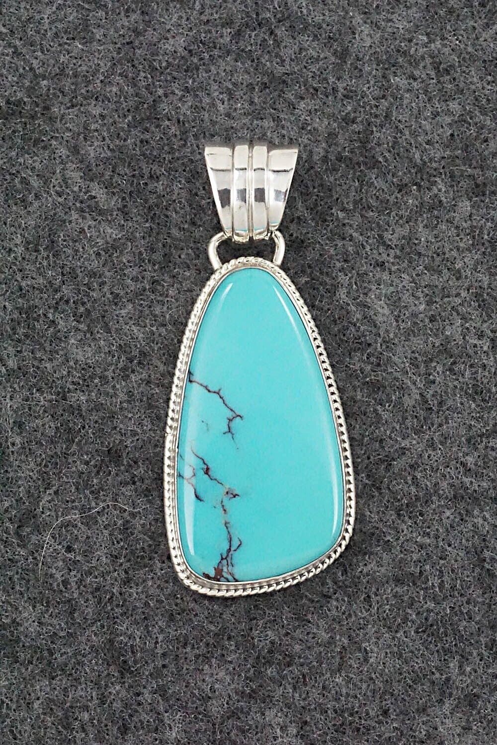 Turquoise and Sterling Silver Pendant - Sharon McCarthy