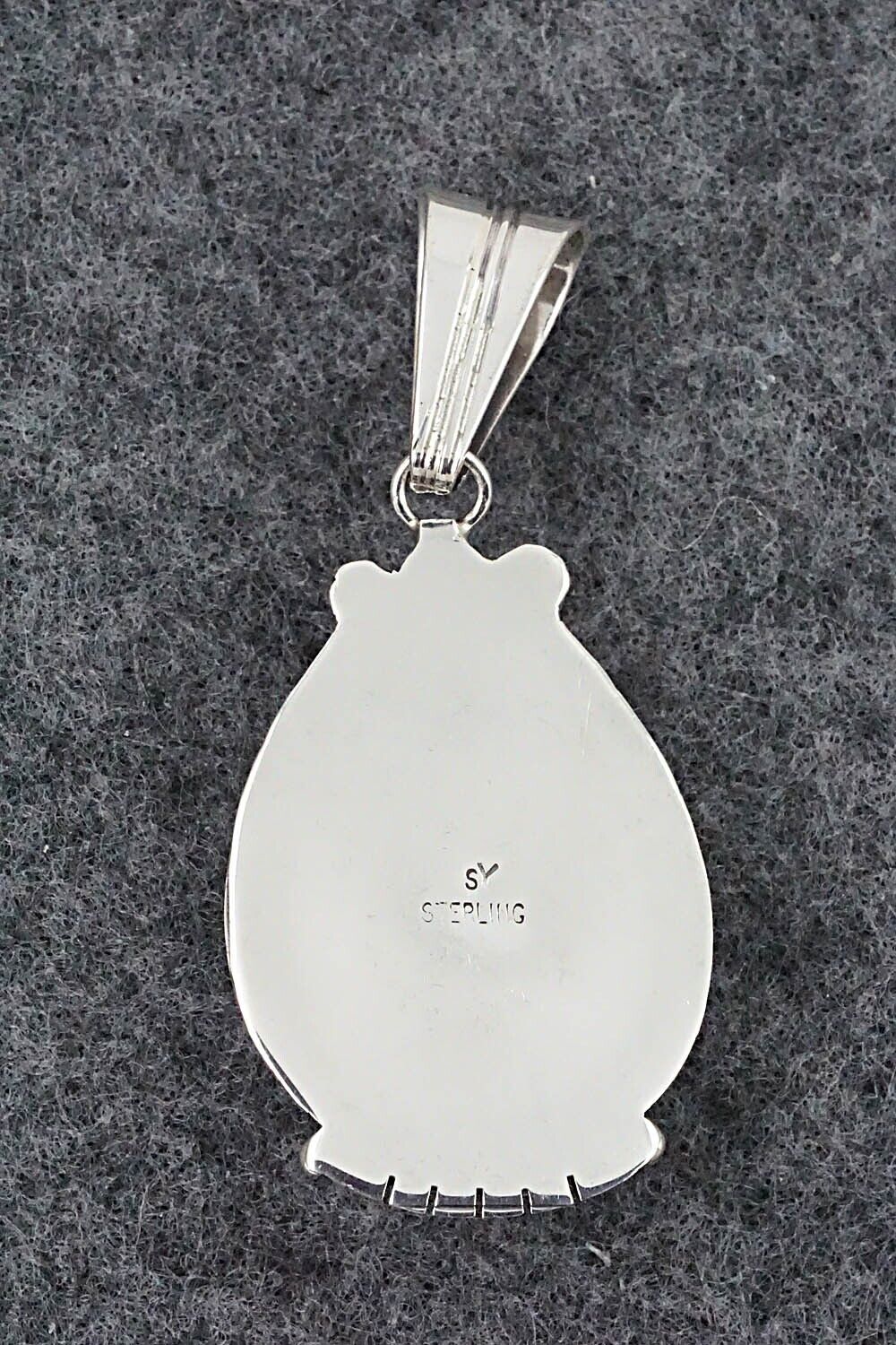 Onyx & Sterling Silver Pendant - Samuel Yellowhair