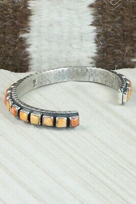 Spiny Oyster & Sterling Silver Bracelet - Ernest Rangel