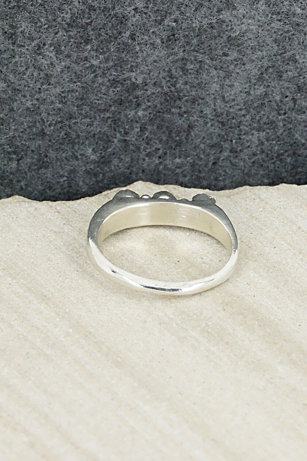 Turquoise and Sterling Silver Ring - Roy Thompson - Size 10
