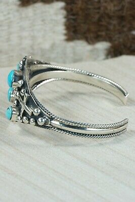 Navajo Turquoise and Sterling Silver Bracelet - Gregg Yazzie