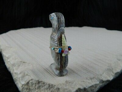 Bird Zuni Fetish Carving - Narren Bowannie - High Lonesome Trading