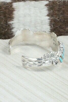 Turquoise & Sterling Silver Bracelet - Murray Hannaweeka