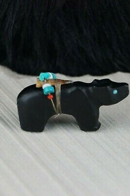 Bear Zuni Fetish Carving - Narrin Bowannie - High Lonesome Trading