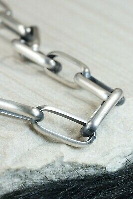 Navajo Sterling Silver Chain Necklace - Lawrence Yazzie