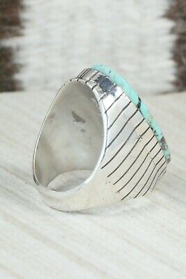 Turquoise and Sterling Silver Ring - Ray Jack - Size 9.5