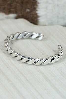 Navajo Sterling Silver Bracelet - Elaine Tahe