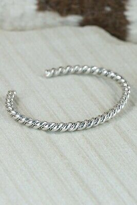 Navajo Sterling Silver Bracelet - Elaine Tahe