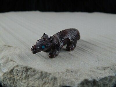 Badger Zuni Fetish Carving - Sly Walela - High Lonesome Trading