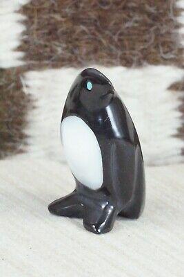 Penguin Zuni Fetish Carving - Calvert Bowannie - High Lonesome Trading