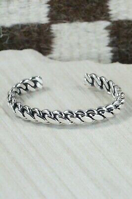 Navajo Sterling Silver Bracelet - Elaine Tahe