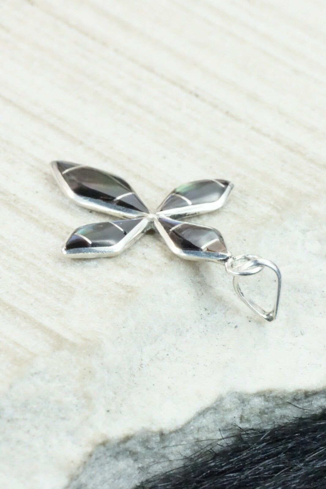 Abalone Shell & Sterling Silver Pendant - James Kee