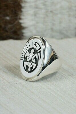 Navajo Sterling Silver Ring - Calvin Peterson - Size 10.75