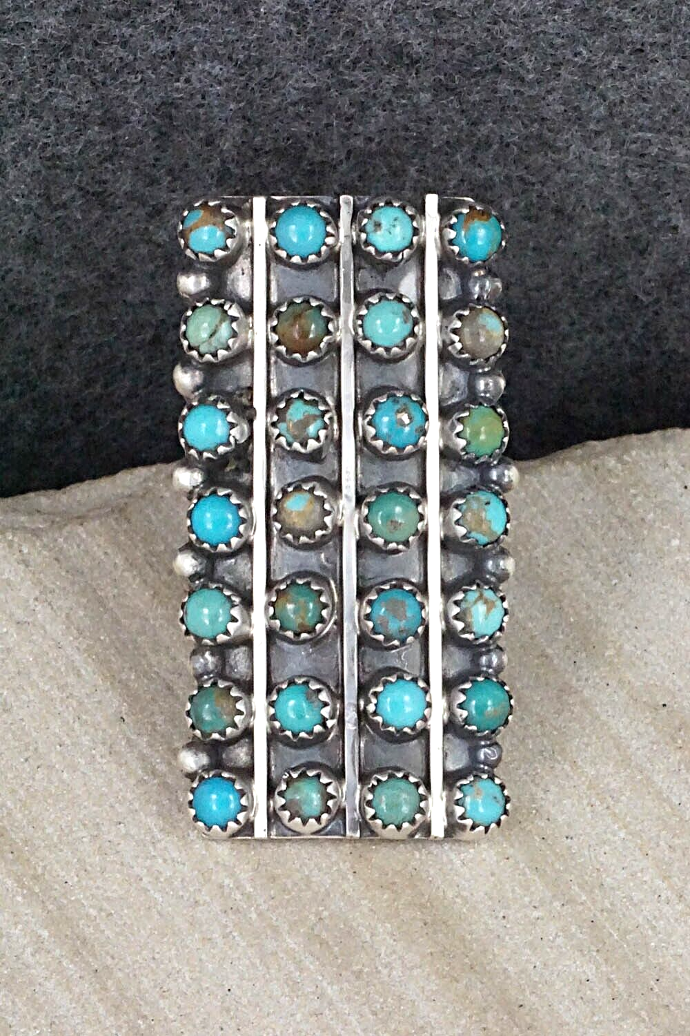 Turquoise & Sterling Silver Ring - Roberta Begay - Size 7
