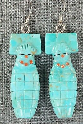 Turquoise & Silver Earrings - Claudia Peina