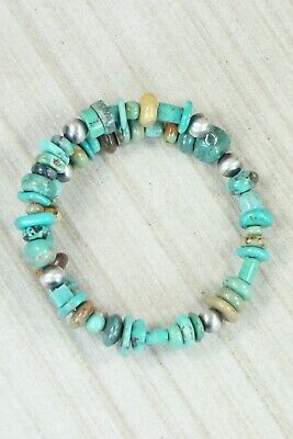 Turquoise & Sterling Silver Bracelet - Navajo