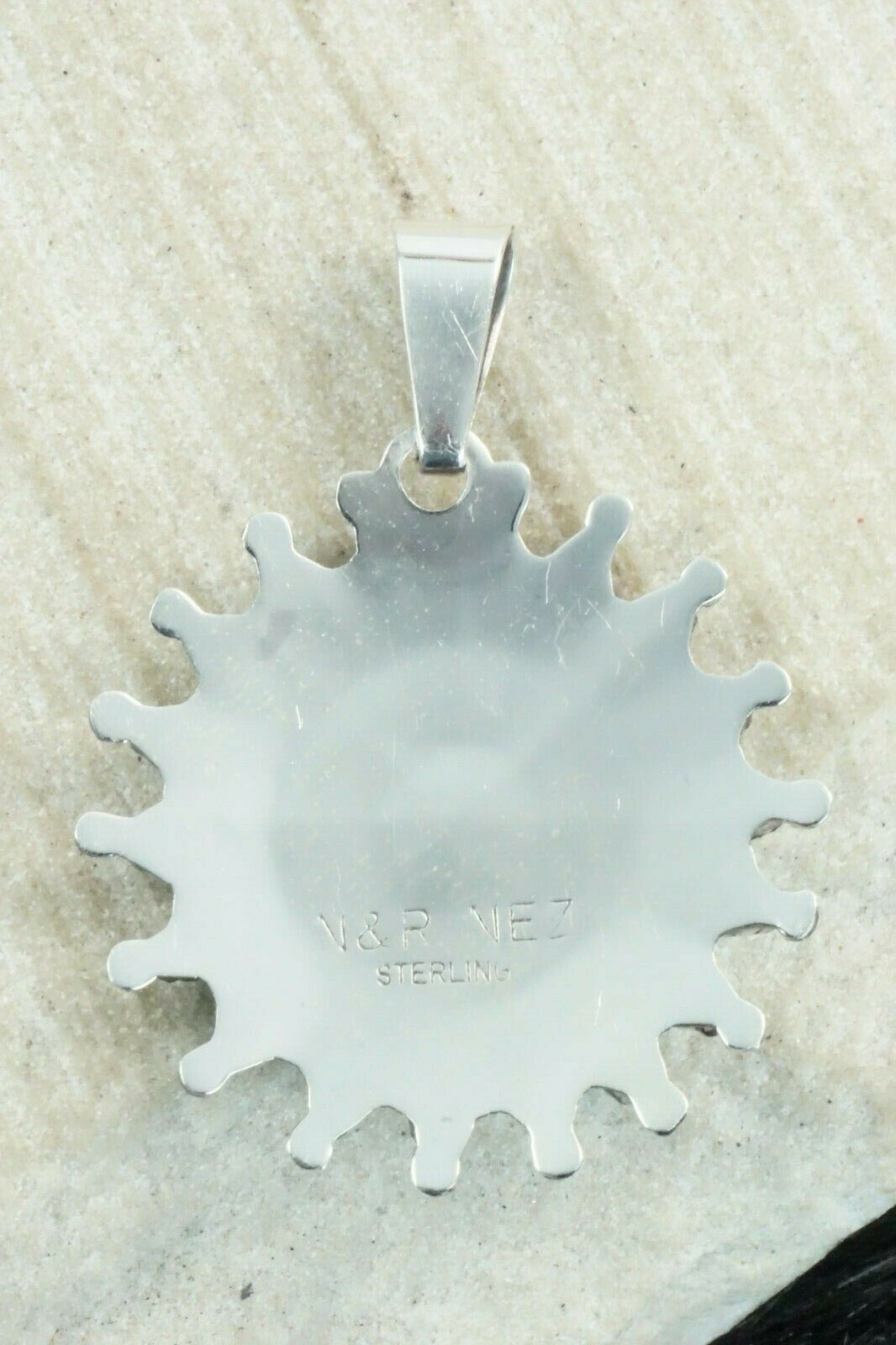 Turquoise & Sterling Silver Pendant - Nathaniel Nez