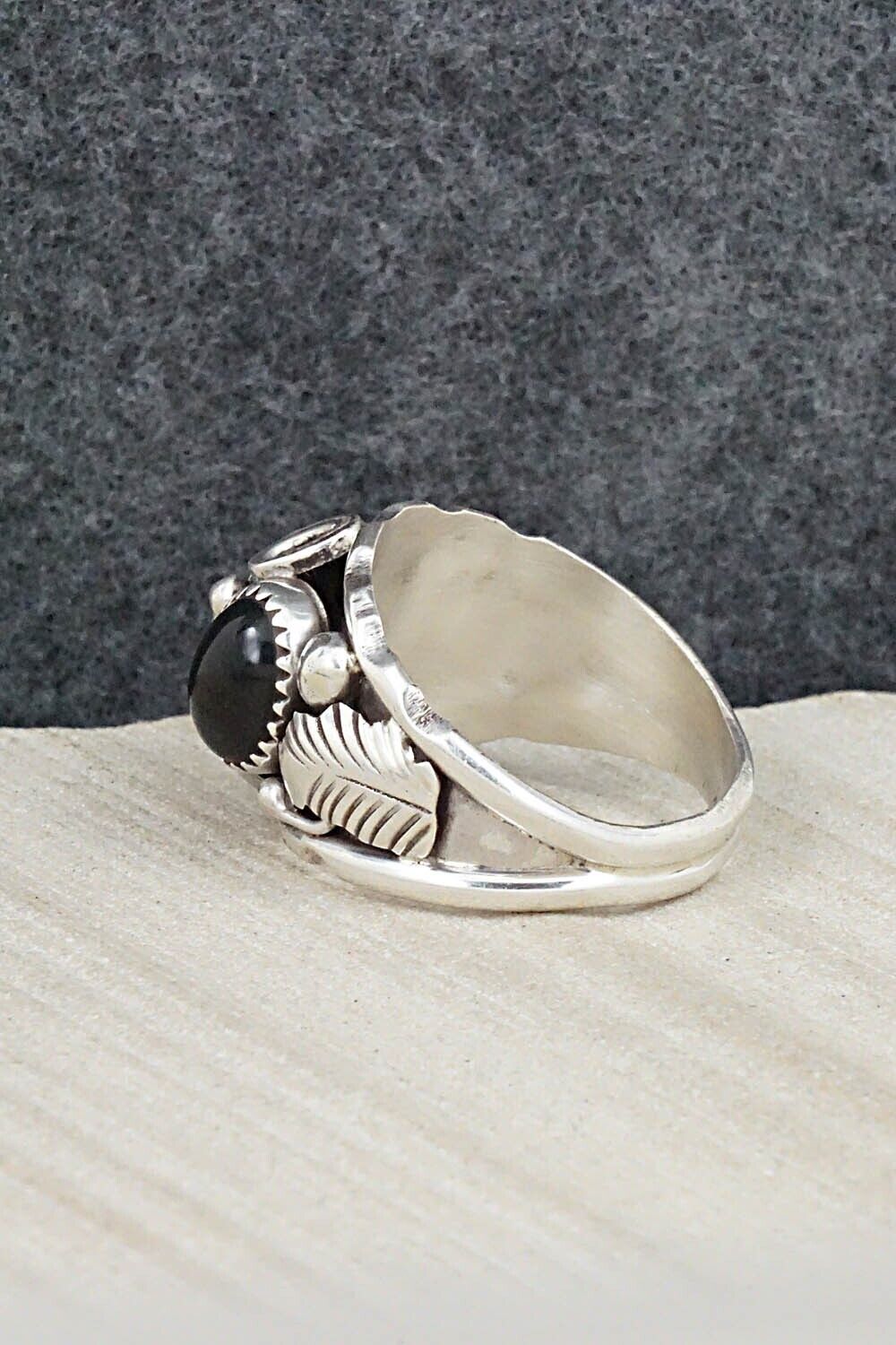 Onyx & Sterling Silver Ring - Max Calliditto - Size 13