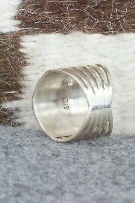White Buffalo & Sterling Silver Ring - Andrew Enrico - Size 7.5