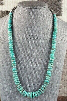Turquoise & Sterling Silver Necklace - Navajo