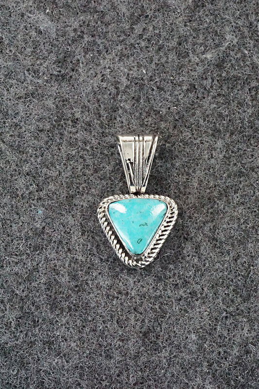 Turquoise and Sterling Silver Pendant - Sadie Jim