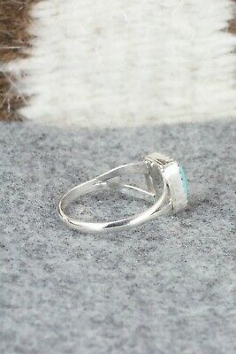 Turquoise and Sterling Silver Ring - Robert Martinez - Size 9
