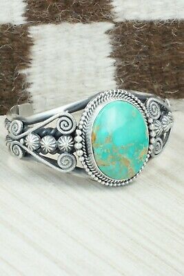 Royston Turquoise & Sterling Silver Bracelet - Michael Calladitto