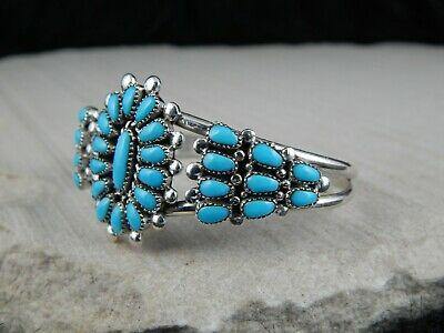 Zuni Turquoise & Sterling Silver Bracelet - Lorriane Waatsa - High Lonesome Trading