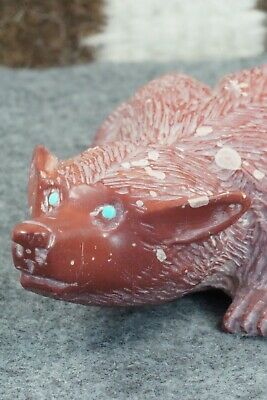 Badger Zuni Fetish Carving - Albert Eustace