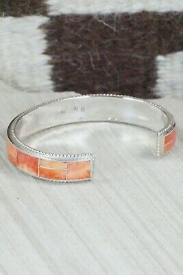 Spiny Oyster & Sterling Silver Bracelet - Ricky Booqua