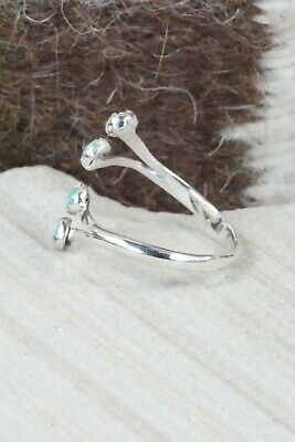 Turquoise & Sterling Silver Ring - Etta Belin - Size 6.5