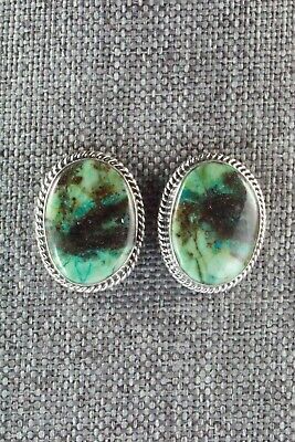 Turquoise & Sterling Silver Earrings - Genevieve Francisco