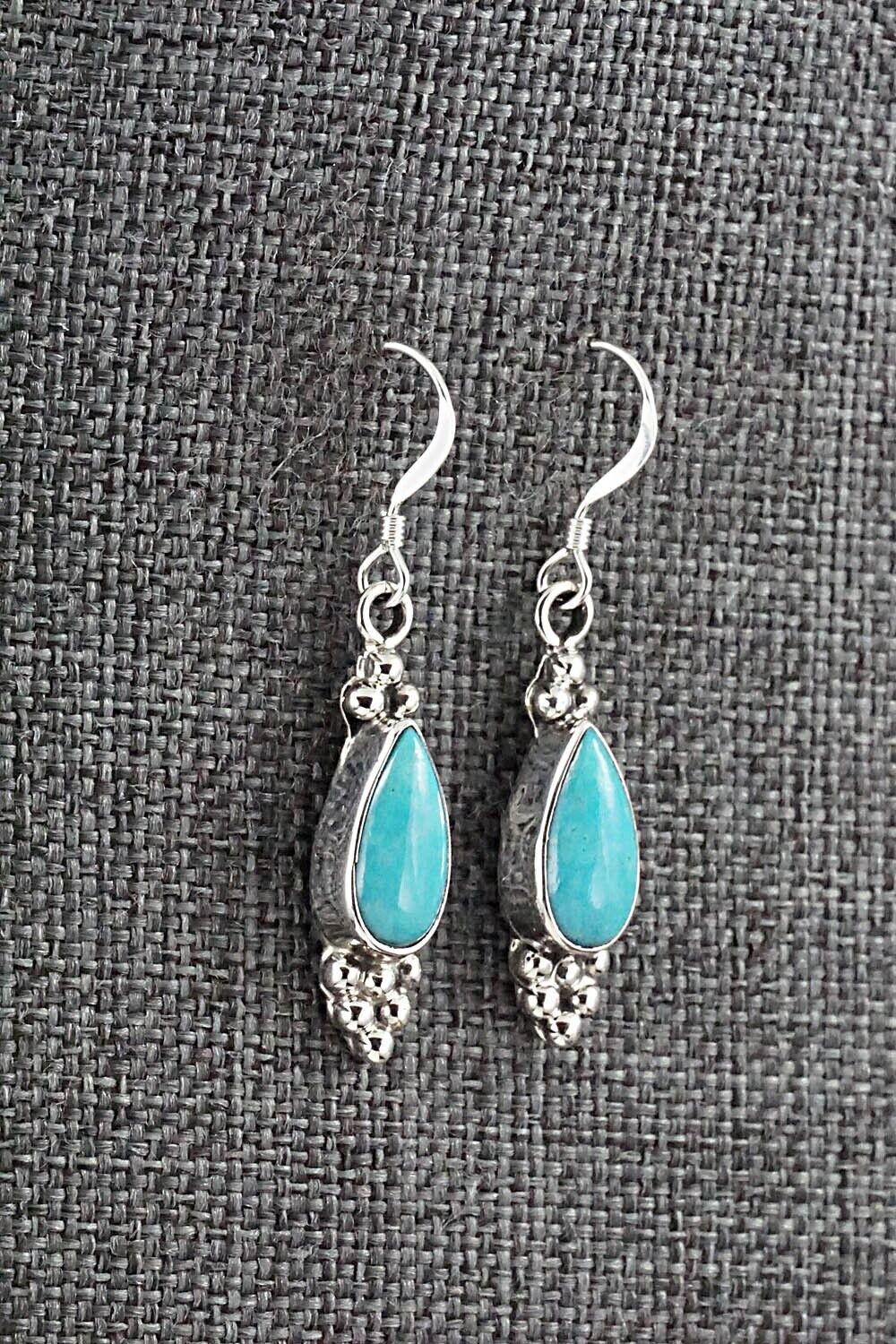Turquoise & Sterling Silver Earrings - Isabelle Yazzie