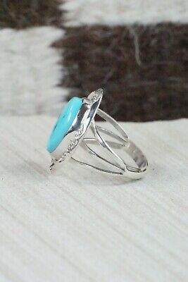 Turquoise & Sterling Silver Ring - Samuel Yellowhair - 7.5