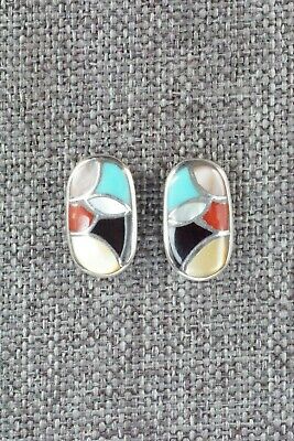 Multi Stone & Sterling Silver Earrings - Orena Leekya