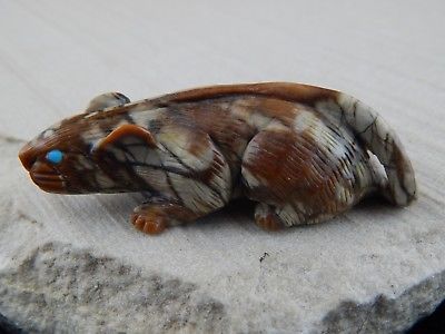 Mouse Zuni Fetish Carving - Lance Cheama - High Lonesome Trading